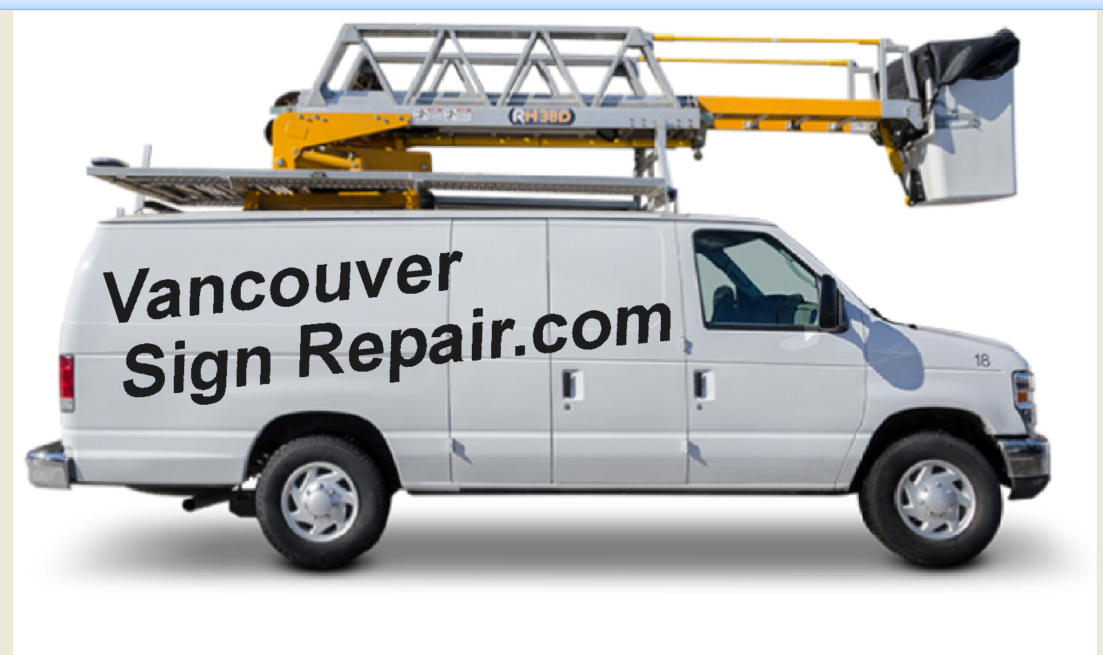 Vancouver Sign Repair Bucket Truck